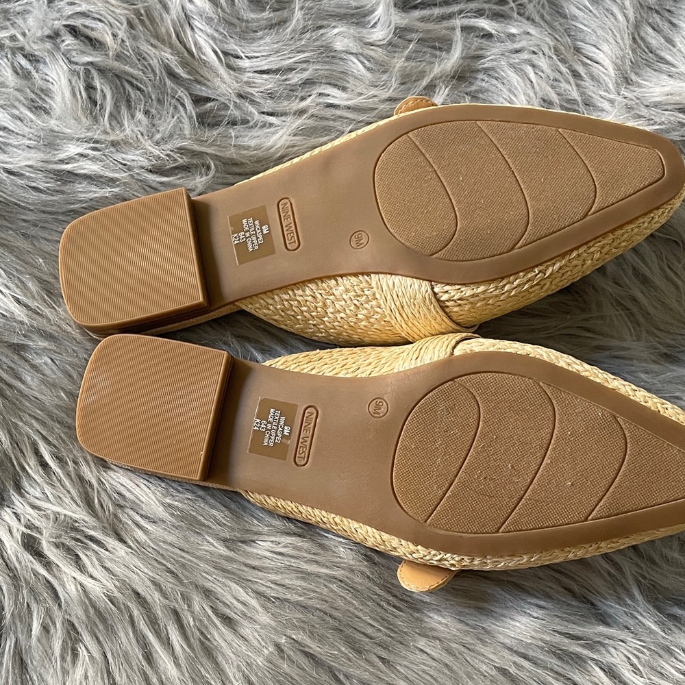Nine West Cream Colored Woven Mules - Picture 5 of 5